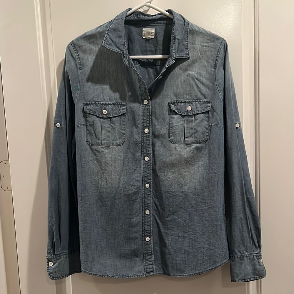 J. Crew Chambray Button Down Shirt